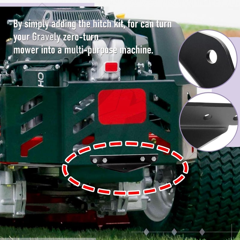 ZHIXING 79202300 70705000 Hitch Kit Compatible with A-Riens Gravely Exmark 109-6245, 109-9487, 9242, 70760800, 992239, 992240, for Pro Master 270, 260, 250 and ZT HD XL IZ CZ 100Z 200Z Series Lawn Mower - Image 5